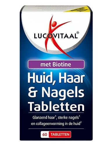 Lucovitaal Huid, haar en nagels met biotine 60tabletten PL 472/291